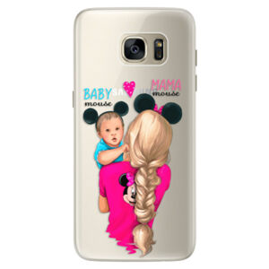 Silikónové puzdro iSaprio - Mama Mouse Blonde and Boy - Samsung Galaxy S7 Edge