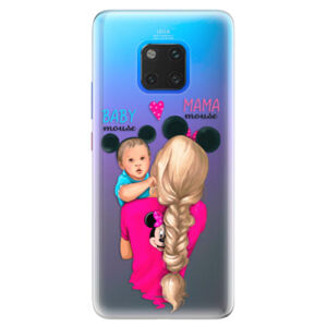Silikónové puzdro iSaprio - Mama Mouse Blonde and Boy - Huawei Mate 20 Pro