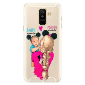 Silikónové puzdro iSaprio - Mama Mouse Blonde and Boy - Samsung Galaxy A6+