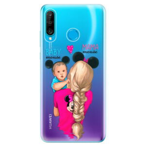 Odolné silikonové pouzdro iSaprio - Mama Mouse Blonde and Boy - Huawei P30 Lite