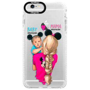 Silikónové púzdro Bumper iSaprio - Mama Mouse Blonde and Boy - iPhone 6/6S