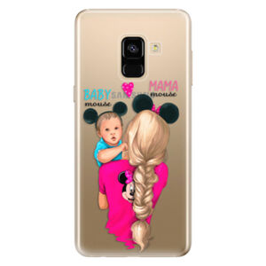 Odolné silikónové puzdro iSaprio - Mama Mouse Blonde and Boy - Samsung Galaxy A8 2018