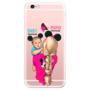 Odolné silikónové puzdro iSaprio - Mama Mouse Blonde and Boy - iPhone 6 Plus/6S Plus
