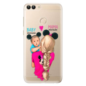 Odolné silikónové puzdro iSaprio - Mama Mouse Blonde and Boy - Huawei P Smart
