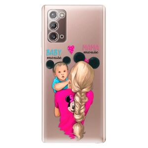 Odolné silikónové puzdro iSaprio - Mama Mouse Blonde and Boy - Samsung Galaxy Note 20