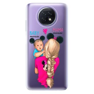 Odolné silikónové puzdro iSaprio - Mama Mouse Blonde and Boy - Xiaomi Redmi Note 9T
