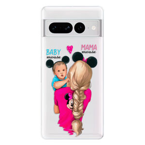 Odolné silikónové puzdro iSaprio - Mama Mouse Blonde and Boy - Google Pixel 7 Pro 5G
