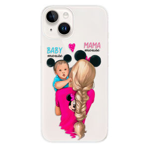Odolné silikónové puzdro iSaprio - Mama Mouse Blonde and Boy - iPhone 15