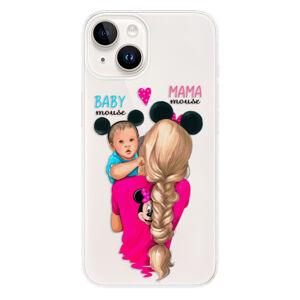 Odolné silikónové puzdro iSaprio - Mama Mouse Blonde and Boy - iPhone 15 Plus