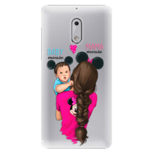 Plastové puzdro iSaprio - Mama Mouse Brunette and Boy - Nokia 6