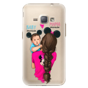 Plastové puzdro iSaprio - Mama Mouse Brunette and Boy - Samsung Galaxy J1 2016