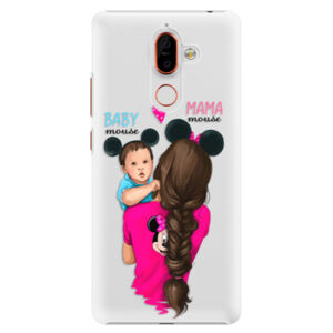 Plastové puzdro iSaprio - Mama Mouse Brunette and Boy - Nokia 7 Plus