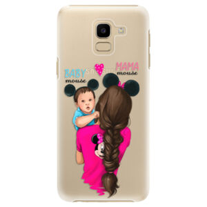 Plastové puzdro iSaprio - Mama Mouse Brunette and Boy - Samsung Galaxy J6