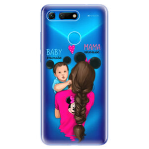 Odolné silikonové pouzdro iSaprio - Mama Mouse Brunette and Boy - Huawei Honor View 20