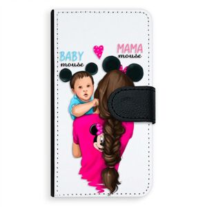 Univerzálne flipové puzdro iSaprio - Mama Mouse Brunette and Boy - Flip XL