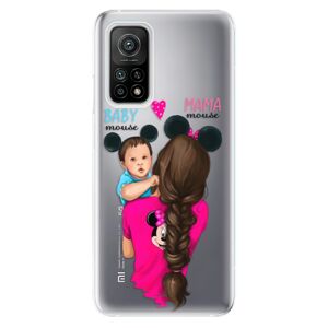 Odolné silikónové puzdro iSaprio - Mama Mouse Brunette and Boy - Xiaomi Mi 10T / Mi 10T Pro