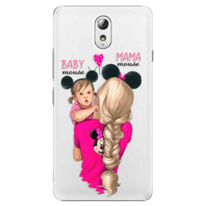 Plastové puzdro iSaprio - Mama Mouse Blond and Girl - Lenovo P1m