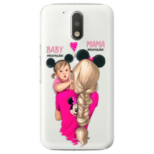 Plastové puzdro iSaprio - Mama Mouse Blond and Girl - Lenovo Moto G4 / G4 Plus