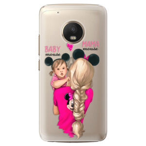 Plastové puzdro iSaprio - Mama Mouse Blond and Girl - Lenovo Moto G5 Plus