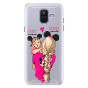 Silikónové puzdro iSaprio - Mama Mouse Blond and Girl - Samsung Galaxy A6