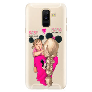 Silikónové puzdro iSaprio - Mama Mouse Blond and Girl - Samsung Galaxy A6+