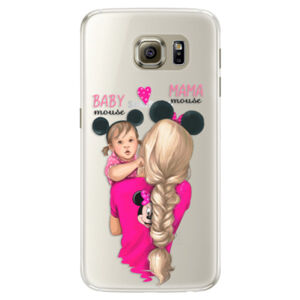 Silikónové puzdro iSaprio - Mama Mouse Blond and Girl - Samsung Galaxy S6