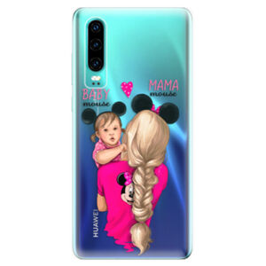 Odolné silikonové pouzdro iSaprio - Mama Mouse Blond and Girl - Huawei P30