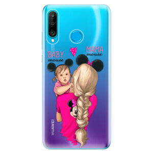 Odolné silikonové pouzdro iSaprio - Mama Mouse Blond and Girl - Huawei P30 Lite