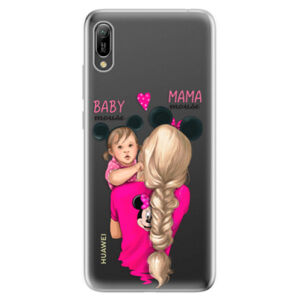 Odolné silikonové pouzdro iSaprio - Mama Mouse Blond and Girl - Huawei Y6 2019