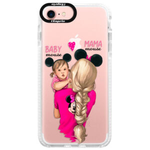 Silikónové púzdro Bumper iSaprio - Mama Mouse Blond and Girl - iPhone 7