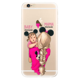 Odolné silikónové puzdro iSaprio - Mama Mouse Blond and Girl - iPhone 6/6S