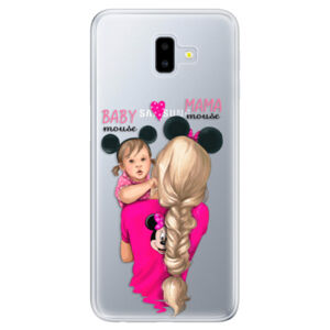 Odolné silikónové puzdro iSaprio - Mama Mouse Blond and Girl - Samsung Galaxy J6+