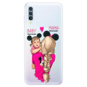 Odolné silikónové puzdro iSaprio - Mama Mouse Blond and Girl - Samsung Galaxy A50