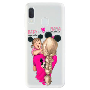Odolné silikónové puzdro iSaprio - Mama Mouse Blond and Girl - Samsung Galaxy A20e