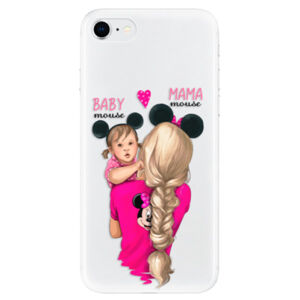 Odolné silikónové puzdro iSaprio - Mama Mouse Blond and Girl - iPhone SE 2020