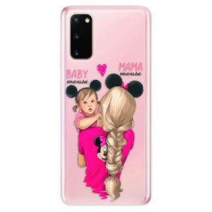 Odolné silikónové puzdro iSaprio - Mama Mouse Blond and Girl - Samsung Galaxy S20