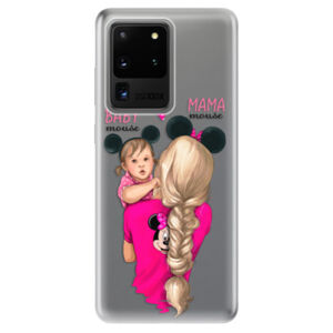 Odolné silikónové puzdro iSaprio - Mama Mouse Blond and Girl - Samsung Galaxy S20 Ultra