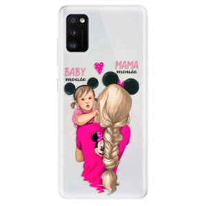 Odolné silikónové puzdro iSaprio - Mama Mouse Blond and Girl - Samsung Galaxy A41
