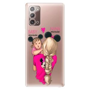 Odolné silikónové puzdro iSaprio - Mama Mouse Blond and Girl - Samsung Galaxy Note 20