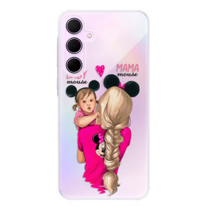 Odolné silikónové puzdro iSaprio - Mama Mouse Blond and Girl - Samsung Galaxy A35 5G