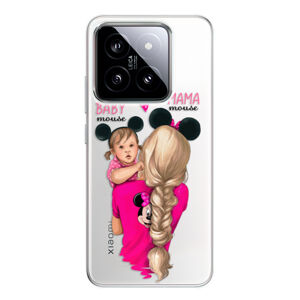 Odolné silikónové puzdro iSaprio - Mama Mouse Blond and Girl - Xiaomi 14