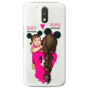 Plastové puzdro iSaprio - Mama Mouse Brunette and Girl - Lenovo Moto G4 / G4 Plus