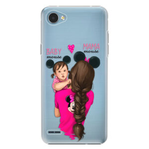 Plastové puzdro iSaprio - Mama Mouse Brunette and Girl - LG Q6