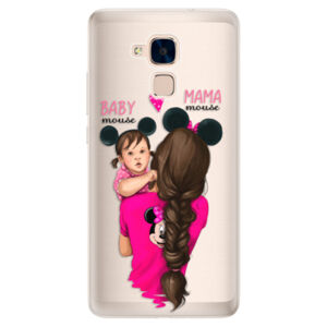 Silikónové puzdro iSaprio - Mama Mouse Brunette and Girl - Huawei Honor 7 Lite