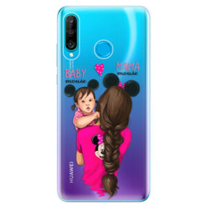 Odolné silikonové pouzdro iSaprio - Mama Mouse Brunette and Girl - Huawei P30 Lite