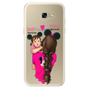 Odolné silikónové puzdro iSaprio - Mama Mouse Brunette and Girl - Samsung Galaxy A5 2017