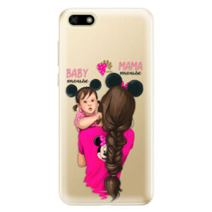 Odolné silikónové puzdro iSaprio - Mama Mouse Brunette and Girl - Huawei Y5 2018