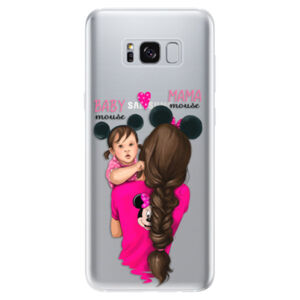 Odolné silikónové puzdro iSaprio - Mama Mouse Brunette and Girl - Samsung Galaxy S8