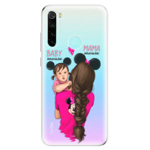 Odolné silikónové puzdro iSaprio - Mama Mouse Brunette and Girl - Xiaomi Redmi Note 8