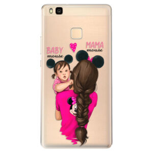 Odolné silikónové puzdro iSaprio - Mama Mouse Brunette and Girl - Huawei Ascend P9 Lite